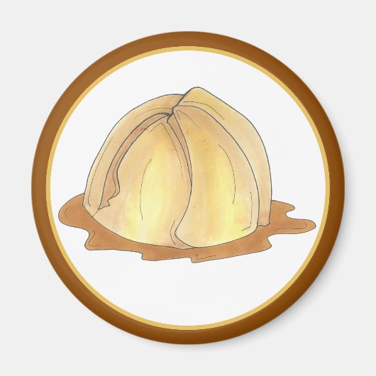 アップルダンプリンスアミッシュペンシルバニアPAオランダ食品 マグネット (正面)