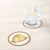 アップルダンプリンスアミッシュペンシルバニアPAオランダ食品 ラウンドペーパーコースター (インサイチュ)