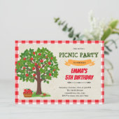 アップルツリーの誕生日招待状 招待状 (スタンド正面)