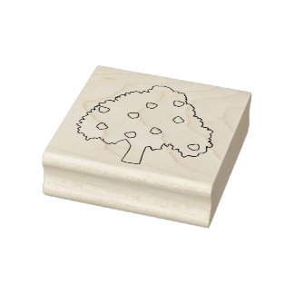 アップルツリーアートスタンプ ラバースタンプ