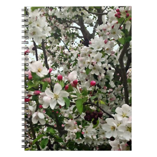アップルツリーイン開花 ノートブック (正面)