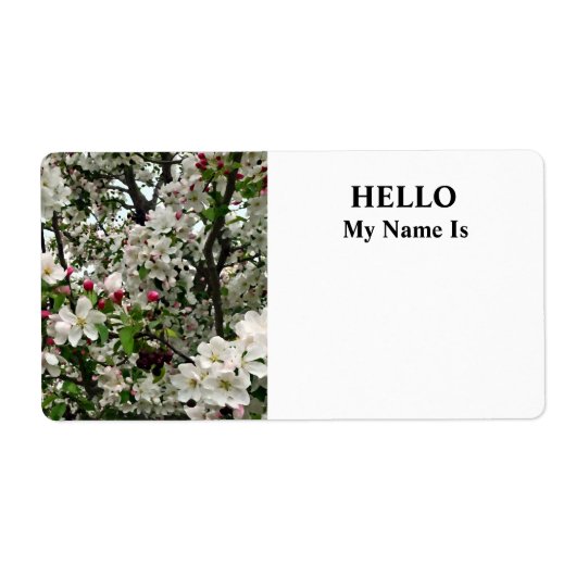 アップルツリーイン開花 ラベル (正面)