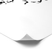 アップルツリーシルエット ポスター (角)