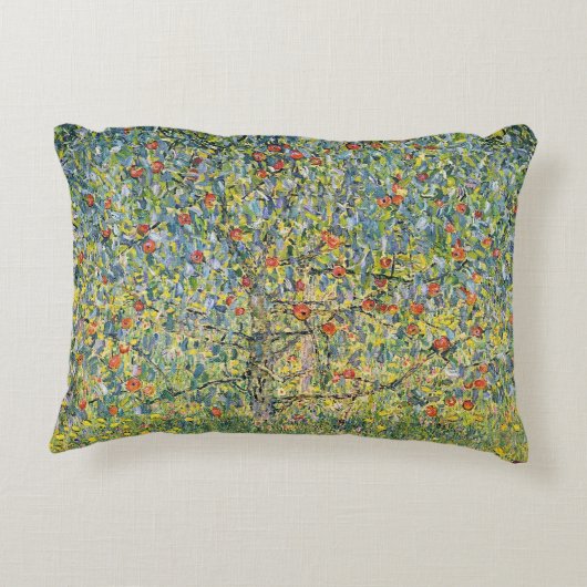 アップルツリーバイグスタフクリムト、ヴィンテージアールヌーボー アクセントクッション (裏面)