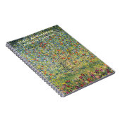 アップルツリーバイグスタフクリムト、ヴィンテージアールヌーボー ノートブック (右側)