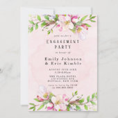 アップルツリーフラズウォーター色婚約パーティ 招待状 (正面)