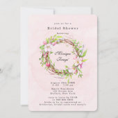 アップルツリーフラムスフローラブライダルシャワー 招待状 (正面)
