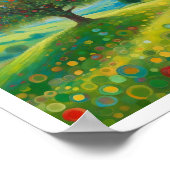 アップルツリーフラワーヒル8x10アートプリント ポスター (角)