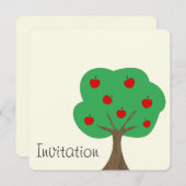 アップルツリー 招待状 (正面/裏面)
