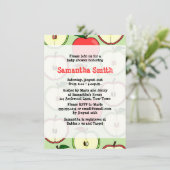 アップルテーマベビーシャワー招待状 招待状 (スタンド正面)