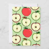 アップルテーマベビーシャワー招待状 招待状 (裏面)