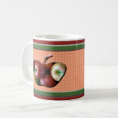 アップルデザインパターンマグ コーヒーマグカップ (正面左)