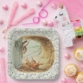 アップルデップライウサギ ペーパープレート (パーティー)