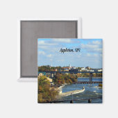 アップルトン、WI風光明媚な写真 マグネット (正面/裏面)