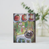 アップルドッグのはがき ポストカード (スタンド正面)