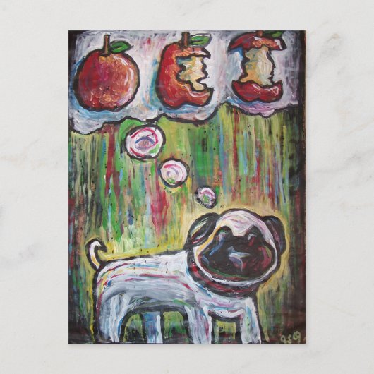 アップルドッグのはがき ポストカード (正面)