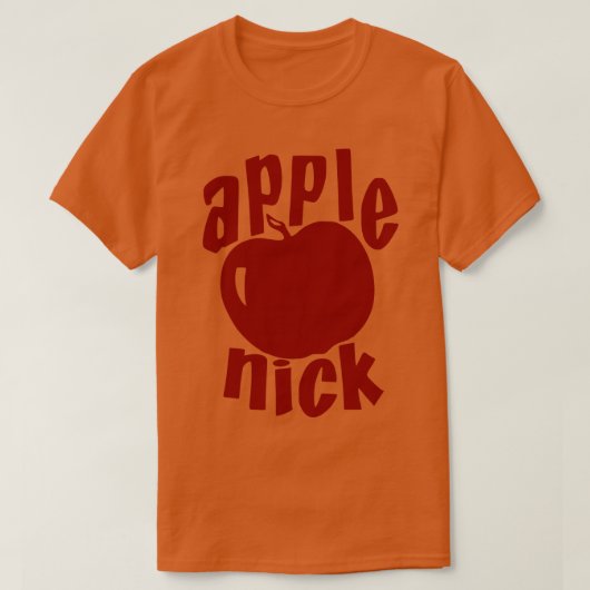 アップルニックヴィンテージソーダボトルキャップ Tシャツ (デザイン正面)