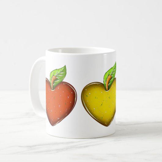 アップルハート先生のギフトマグ コーヒーマグカップ (正面左)
