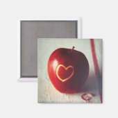 アップルハート磁石 マグネット (正面/裏面)