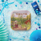 アップルハーベストハッピー感謝祭 ペーパープレート (パーティー)