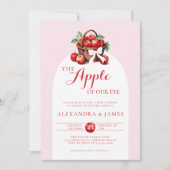 アップルハーベストボウカップル優美な秋ガールシャワー 招待状 (正面)