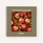 アップルハーベスト感謝祭名前をカスタムする目的 ノートブック (正面)