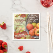 アップルバスケットの称賛と感謝祭 スタンダードカクテルナプキン (インサイチュ)