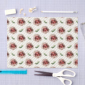 アップルバスケット(デザイン54黄色/オレンジシリーズ) 薄葉紙 (クラフト)