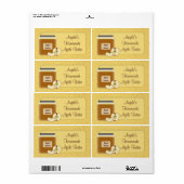 アップルバターラベル ラベル (フルシート)