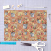 アップルバレル(デザイン8黄/オレンジ系) 薄葉紙 (クラフト)