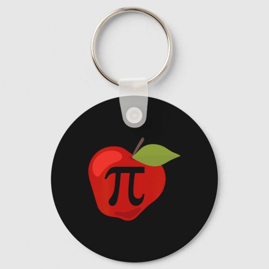 アップルパイおもしろいス算数先生感謝祭パイデイG キーホルダー (正面)