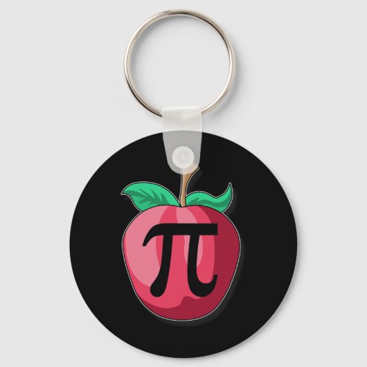 アップルパイおもしろいス算数先生感謝祭パイデイG キーホルダー (正面)