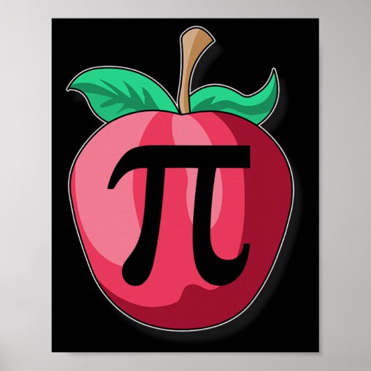 アップルパイおもしろいス算数先生感謝祭パイデイG ポスター (正面)