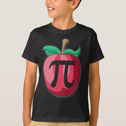アップルパイおもしろいス算数先生感謝祭パイデイG Tシャツ (正面)