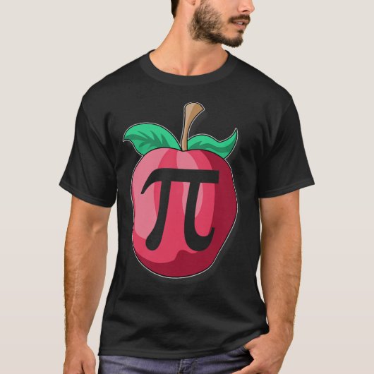アップルパイおもしろいス算数先生感謝祭パイデイG Tシャツ (正面)