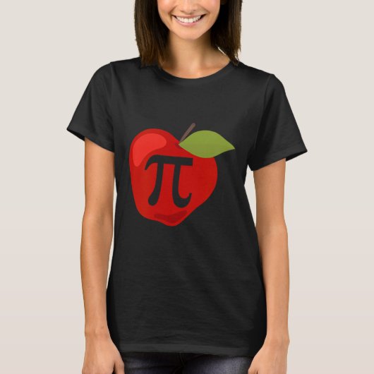 アップルパイおもしろいス算数先生感謝祭パイデイG Tシャツ (正面)
