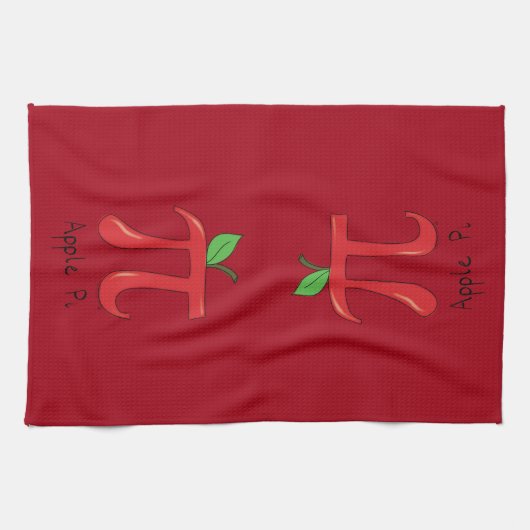 アップルパイかわいい数学パイ日円ベーキングキッチンタオル キッチンタオル (横)