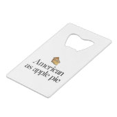 アップルパイとしてアメリカ人 クレジットカード栓抜き (裏面アングル)