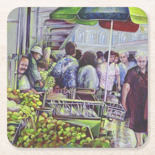 アップルパイにはリンゴが必要だ スクエアペーパーコースター (正面)