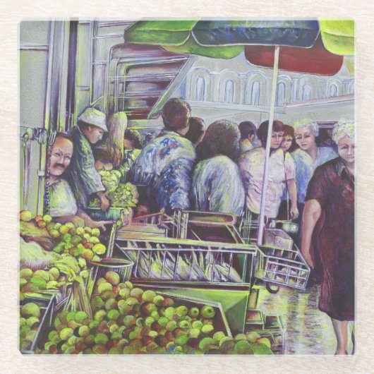 アップルパイにはリンゴが必要 ガラスコースター (正面)