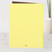 アップルパイのデザートのご挨 カード (裏面)