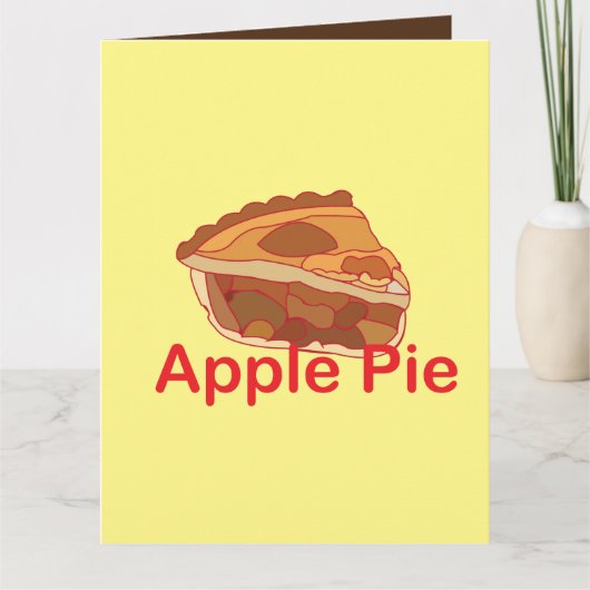 アップルパイのデザートのご挨 カード (正面)