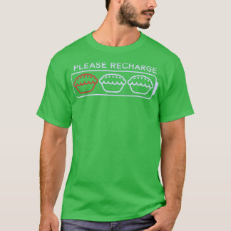 アップルパイのバッテリーを充電してくださいおいしいリンゴ Tシャツ