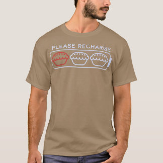 アップルパイのバッテリーを充電してくださいおいしいリンゴ Tシャツ
