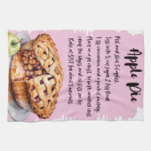 アップルパイのレシピ キッチンタオル (横)