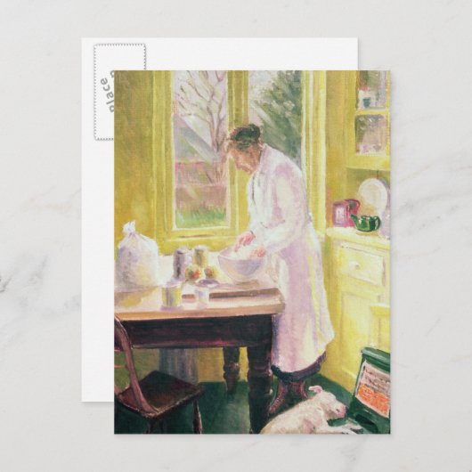 アップルパイの作成 ポストカード (正面/裏面)