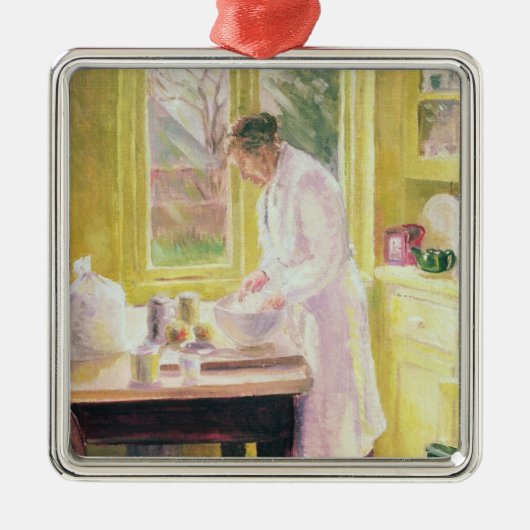 アップルパイの作成 メタルオーナメント (正面)