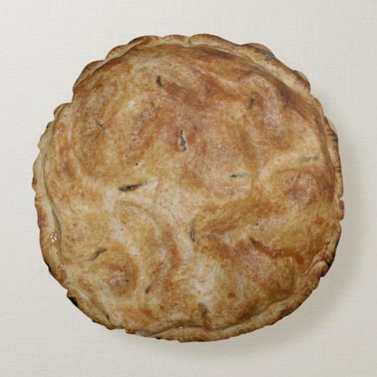 アップルパイの円形の枕 ラウンドクッション (正面)