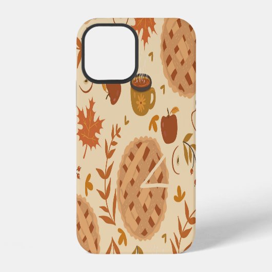 アップルパイの秋:ビンテージグラフィック iPhoneケース (裏面)