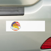 アップルパイの米国旗 バンパーステッカー (車上)